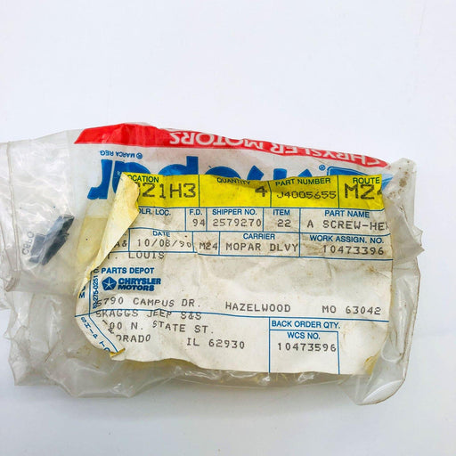 Mopar 4005655 Screw for Lift Door Support Bracket OEM NOS 81-86 Jeep CJ 7-8 2