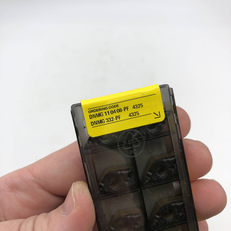 10pk Sandvik DNMG110408-PF Turning Insert T Max P Grade 4325 DNMG332-PF Carbide 7