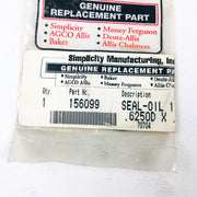 Simplicity 156099 Seal Oil 1.489IDx1 OEM NOS Replaced by 2156099SM Sealed 6