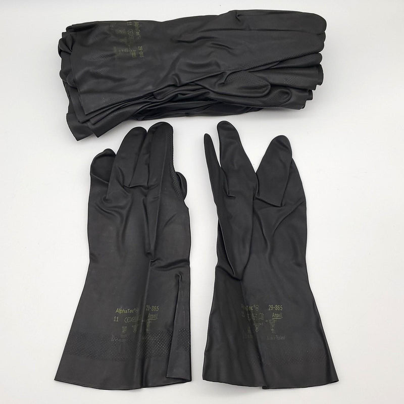 Chemical Resistant Work Gloves XXL 17 Mil Neoprene 13in Alphatec 29-865 Pack 12 1