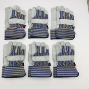 MCR Safety 1400 Split Leather Palm Work Gloves Size XL Safety Cuff 2.5"L 6 Pair 7