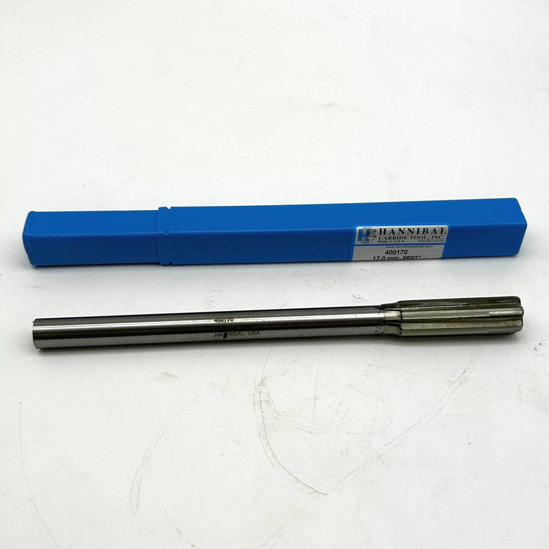 Hannibal 400170 Reamer Straight Shank and Flute Type 400 0.6693/17mm 9/16 Shank