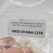 Aeroquip FD49 Hydraulic Quick Coupling w/ Valve 3/8" x 1/2" NPT FD49-1001-08-06 5