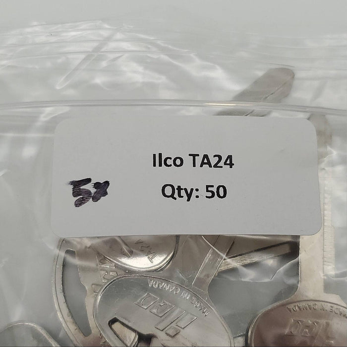 5x Ilco TA24 Key Blanks For Some Toyota Vehicles Nickel Plated NOS 4