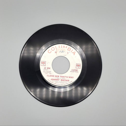 Johnny Mathis Gina Single Record Columbia 1962 4-42582 PROMO 2