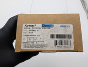 Nibco T66BC-V 1/2" True Union Ball Check Valve Kynar PVDF Body 150 PSI 5