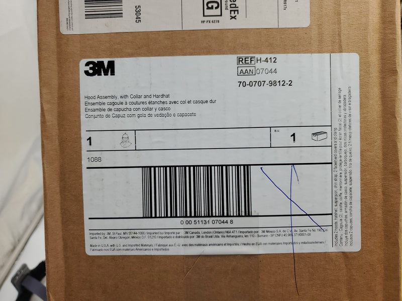 3M H-412 Hood Assembly Hardhat & Collar PAPR & Supplied Air Respirator Systems 8