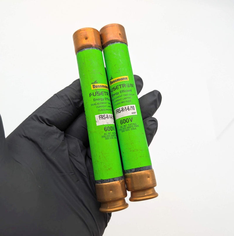 Bussmann FRS-R-1-6/10 Fuses 600V 1.6A RK5 Class Fusetron Dual Element Pack of 2 1