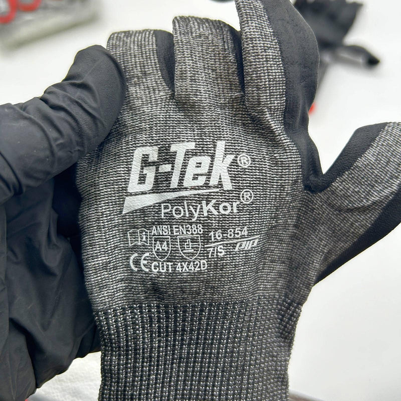 PIP G-Tek 16-854 Cut Resistant Glove Size Small 18 Ga A4 Lvl 5 Sockfold 9 Pairs