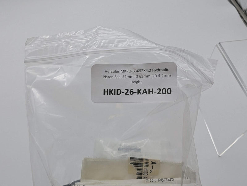 Hercules MKPD-63X52X4.2 Hydraulic Piston Seal 52mm ID 63mm OD 4.2mm Height 4