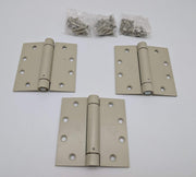 Hager 1250 Spring Hinges 4.5" x 4.5" Full Mortise Primed Pack of 3 NOS 1