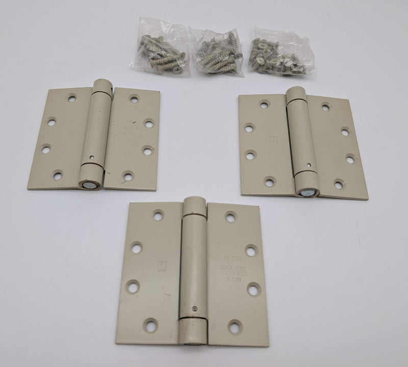 Hager 1250 Spring Hinges 4.5" x 4.5" Full Mortise Primed Pack of 3 NOS 1