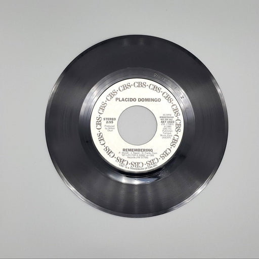 Placido Domingo Remembering Single Record CBS 1983 AE7 1622 PROMO 2