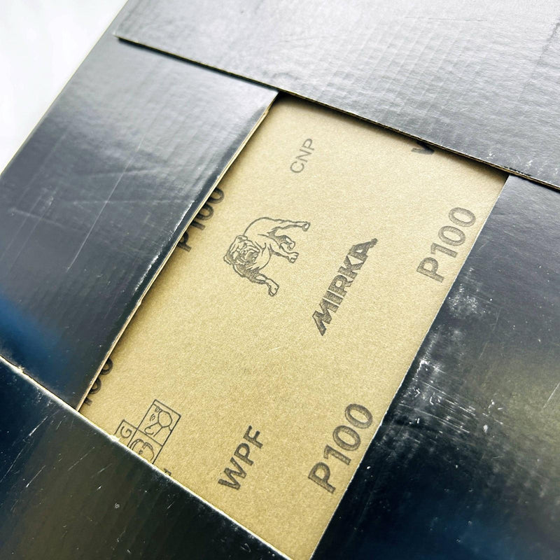 Mirka 21-104-P100 Sandpaper Sheet Waterproof 9 x 11 Wet/Dry 100 Grit Pk of 25 5