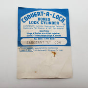 Acro Welch Lock Cylinder Conversion Kit Sargent U Knob 6 Pin Satin Brass #6866 2