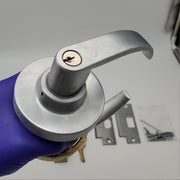 Dorma Door Lever Entry Lock 2-3/4" Backset Satin Chrome RH CL853D Commercial 1