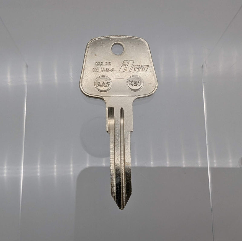 10x Ilco AA2 / X51 Key Blanks for Some Audi Honda Jaguar Vehicles Nickel Plated