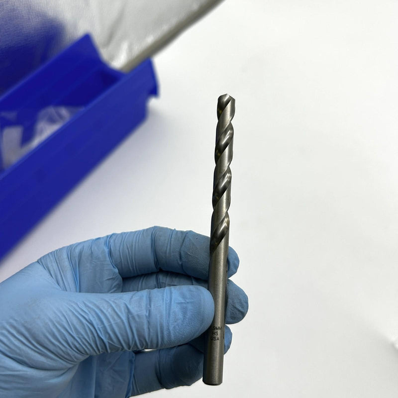 5pk Cle-Line C62877 Jobber Length Drill 1898 7.9mm General Purpose HSS Bright 5