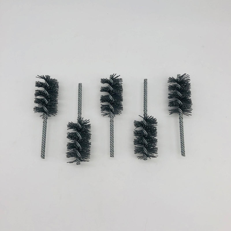 5x Weiler 21330 Power Tube Brush 1-1/2" Dia Helical Nylon SC 2-1/2" Brush Lngth 10
