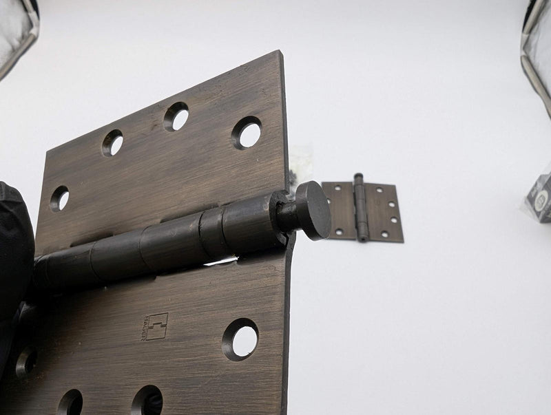 3x Hager BB1191 4.5" x 4.5" Door Hinges Ball Bearing Oiled Bronze Removable Pin