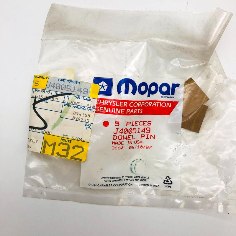 Mopar 4005149 Dowel Pin for Engine Oiling OEM NOS 81-86 Jeep CJ 5-8 Scrm Open 8