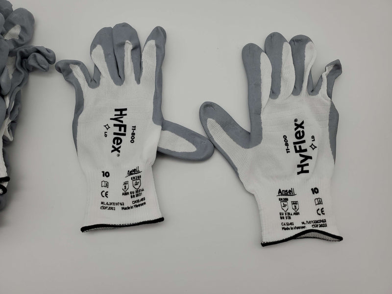 Hyflex Oil Resistant Work Gloves XL Nitrile Foam Palm Coated 11-800 12 Pairs 2