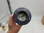 Legrand CS8275 Turnlok Flanged Inlet 50A 250V 2 Pole 3 Wire Black & White 3