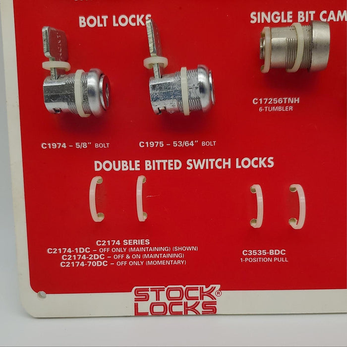 CompX File Lock Single Double Bitted Lock Merchandise Display Promotion V69B-20 4