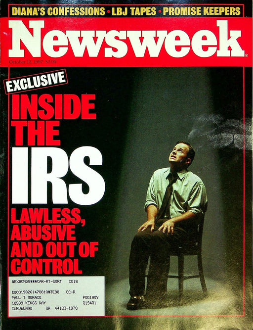 Newsweek Magazine October 13 1997 IRS Scandal LBJ Johnson Tapes Princess Diana 1