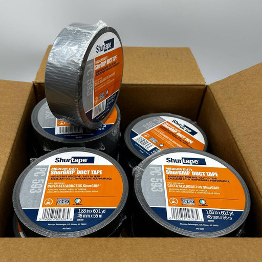 Shurtape PC593 Duct Tape Silver 48MM X 55m 8 Mil General Purpose 152303 24 Rolls 1