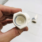 US Plastics Corp 60715 In Line Hose Barb HB Body 5/8 HFC P-S w/ Shutoff Lot of 2 3