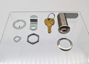 CompX C8060 Cam Lock 1-3/4" L 3/4" Dia Bright Nickel Keyed Differently 1