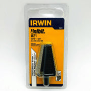 Irwin 10221 Unibit Step Drill 13/16" - 1-3/8" High Speed Steel 1/2" Shank 1