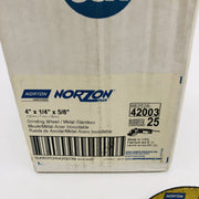 Norton 42003 Grinding Wheel 4X1/4X5/8 Norzon Plus 66252842003 25pk 2