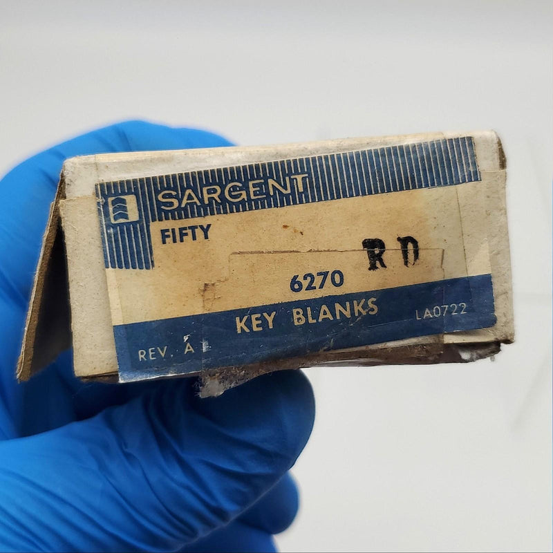 10x Sargent 6270 RD Key Blanks RD Keyway Nickel Silver 6 Pin NOS 3