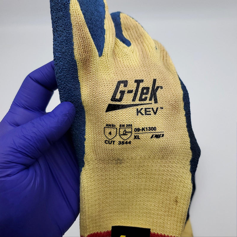 Cut Resistant Knit Gloves Latex Coated Crinkle Grip Size X-Large 09-K1300/XL 4