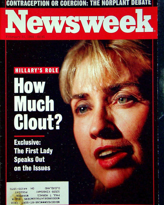 Newsweek Magazine February 15 1993 Hillary Clinton Power Islamic Terrorists 1