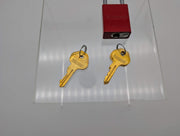 Master Lock Safety Padlock 1/4" Dia Shackle 1-13/16" Body Keyed Diff Pack of 2 5