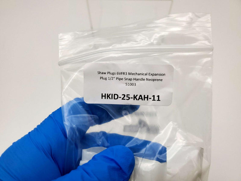 Shaw Plugs 6VFR3 Mechanical Expansion Plug 1/2" Pipe Snap Handle Neoprene 51003 5