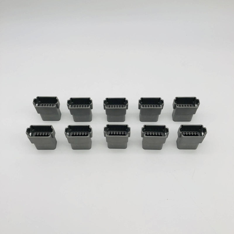 TE Connectivity DT04-12PA Receptacle 12 Pin Grey Wire to Wire Crimp Pack of 10 10