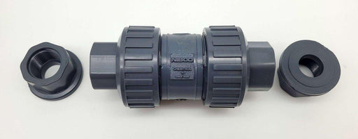 Nibco U45BC-V 3/4" True Union Ball Check Valve 150 PSI FKM Seal MA801U8 1
