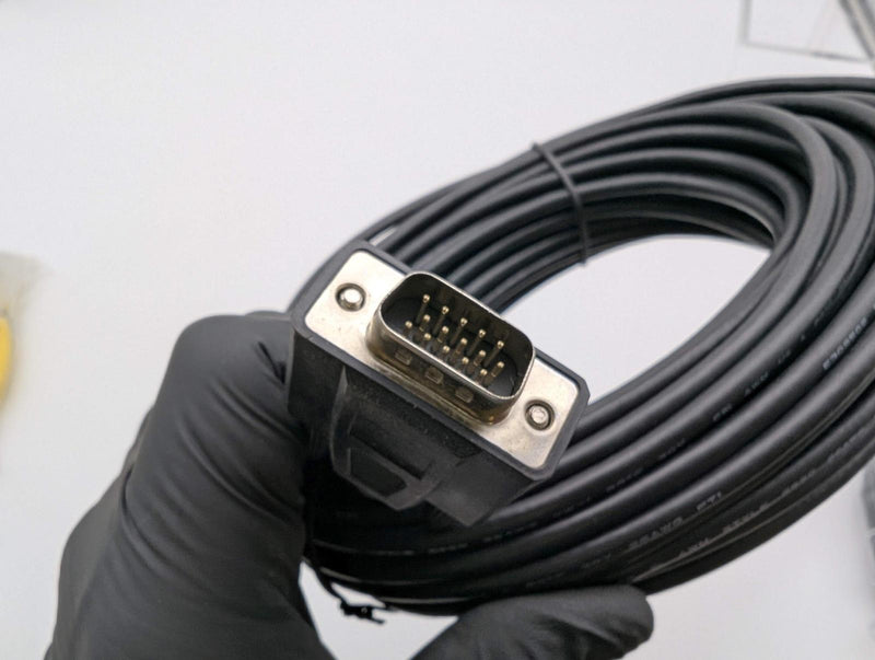Cognex CBL5-D50 Camera Cable 50 Feet Data & Power 10P10C to 15 Pin D-Sub 2
