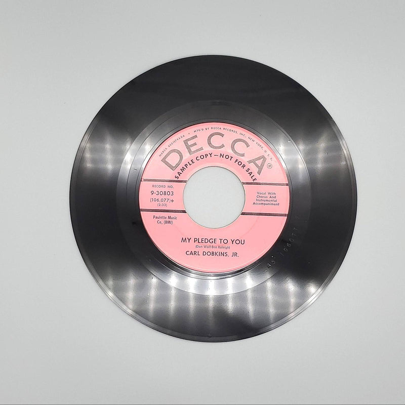 Carl Dobkins Jr. My Heart Is An Open Book / My Pledge To You Single Record 1959 2