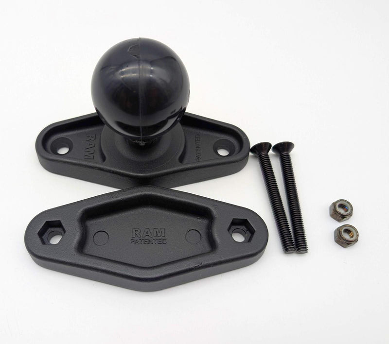 Ram Mounts RAM-D-247U-4 Square Post Clamp Base Size D for Posts Up to 4" Wide 1