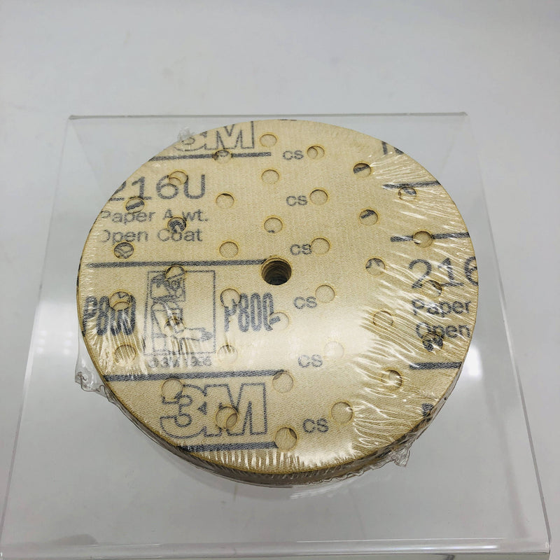 3M 58573 Paper Sanding Disc 5inch x NH P800 Dust Free 216U Hookit Gold 50pk 6