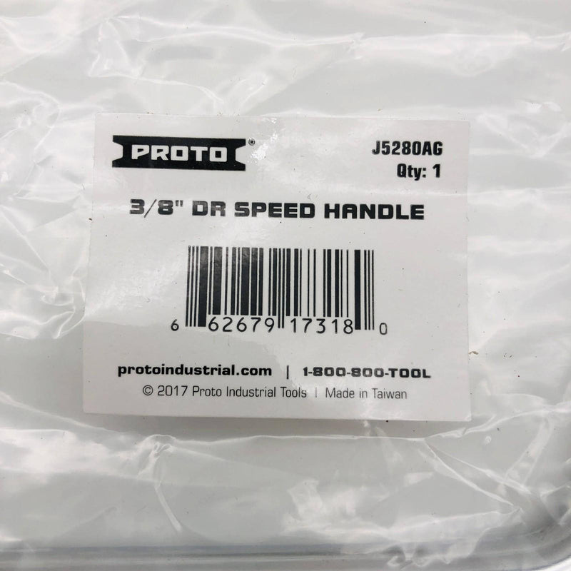 Proto J5280AG Speed Handle Wrench 3/8" Drive 17-1/2" Full Polish Chrome Lot of 2 2