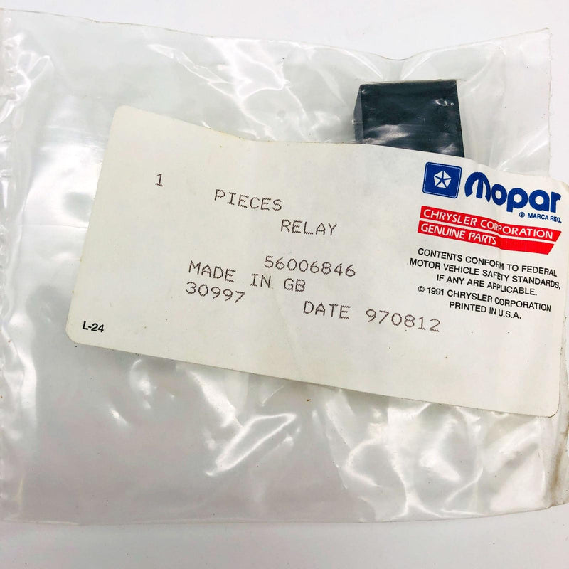 Mopar 56006846 Relay for Fog Lamp & Headlamp OEM NOS 1994-96 Jeep Wrangler 6
