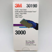 3M 30190 Foam Sheet Trizact Sanding 2-3/4 x 5-1/2 Hookit P3000 5 Sheets Per Pack 2