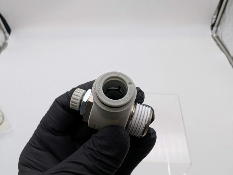 SMC AS4201F-04-12S Speed Control Fitting 12mm Tube 0.1 to 1 Mpa 4