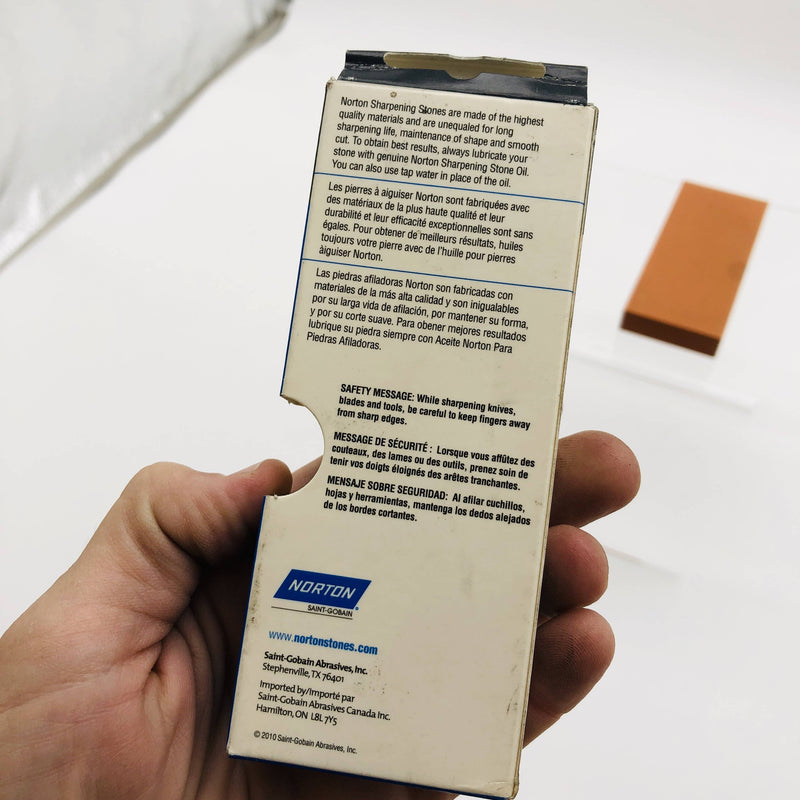 Norton 85600 Sharpening Stone FB35 5in X 2in X 5/8in Fine Benchstone Rectangle 3